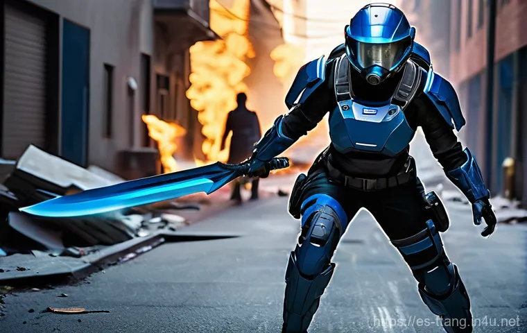 탕탕특공대 장비 업그레이드 가이드 - **Strategic Fusion at the Workbench**
    A lone survivor, gender-neutral, wearing a rugged, layered...