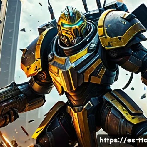 탕탕특공대 캐릭터 밸런스 분석 - **King, the Critical Damage Tyrant**: "A powerful male hero, fully clothed in futuristic tactical ar...